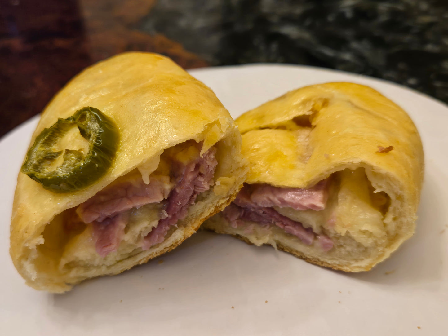 Ham, Jalapeño, and Cheese Kolache